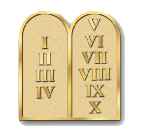  ten commandments lapel pin 