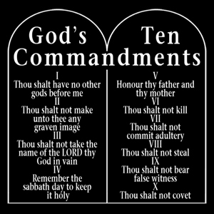 The Ten Commandments Stone Tables